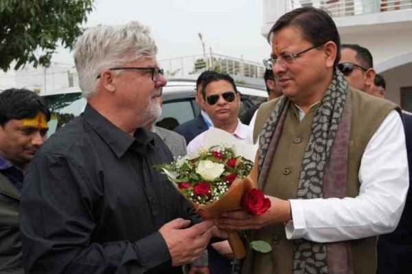 मुख्यमंत्री धामी से न्यूजीलैंड से आए डेलिगेशन ने की शिष्टाचार भेंट