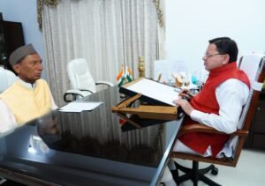 डीडीहाट विधायक बिशन सिंह चुफाल ने मुख्यमंत्री धामी से की भेंट, हरिद्वार ज़मीन घोटाले में की गई सख्त कार्रवाई की सराहना की