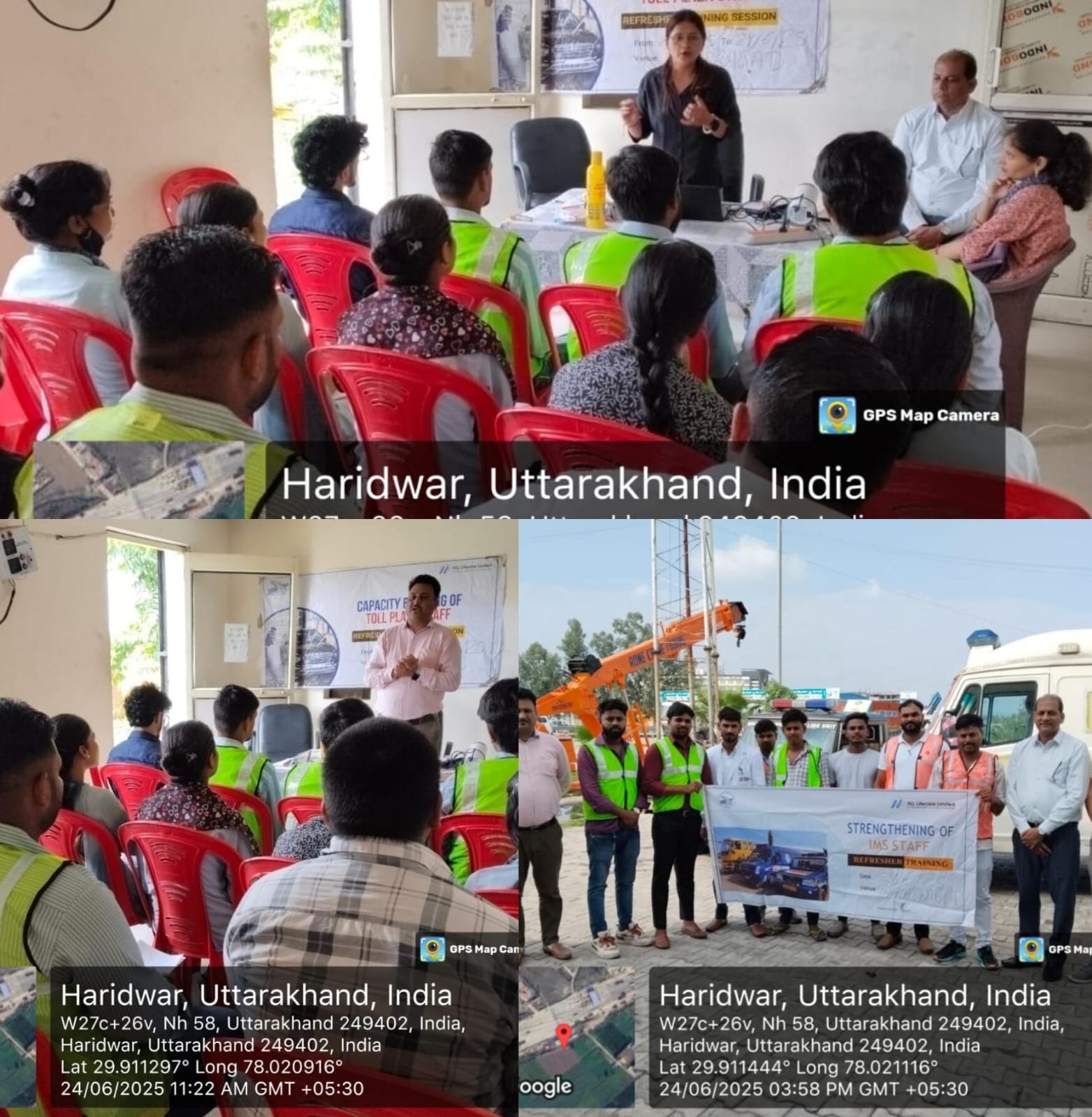 बहादराबाद टोल पर NHAI और HLL द्वारा दो दिवसीय प्रशिक्षण कार्यक्रम सम्पन्न