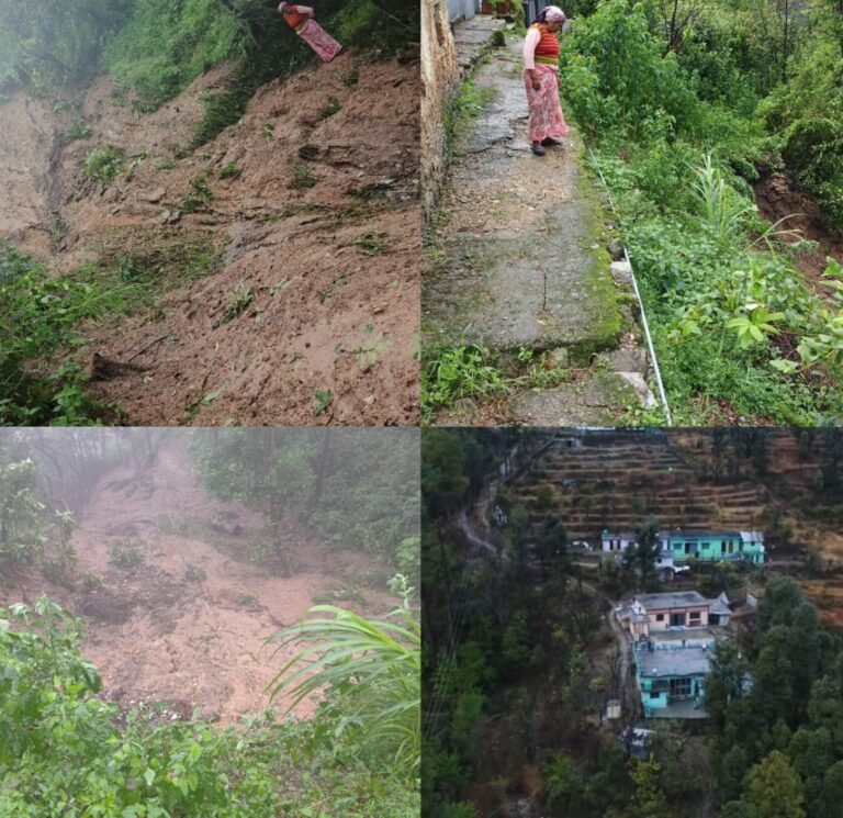 बांगर पट्टी के तल्ली जख्वाड़ी के अन्तर्गत थापला नामी तोक मे मिली बादल फटने की सूचना।