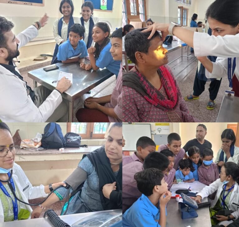 श्री महंत इन्दिरेश अस्पताल की मेडिकल टीम ने जांचा श्री श्रद्धानन्द बाल वनीता आश्रम के बच्चों का स्वास्थ्य