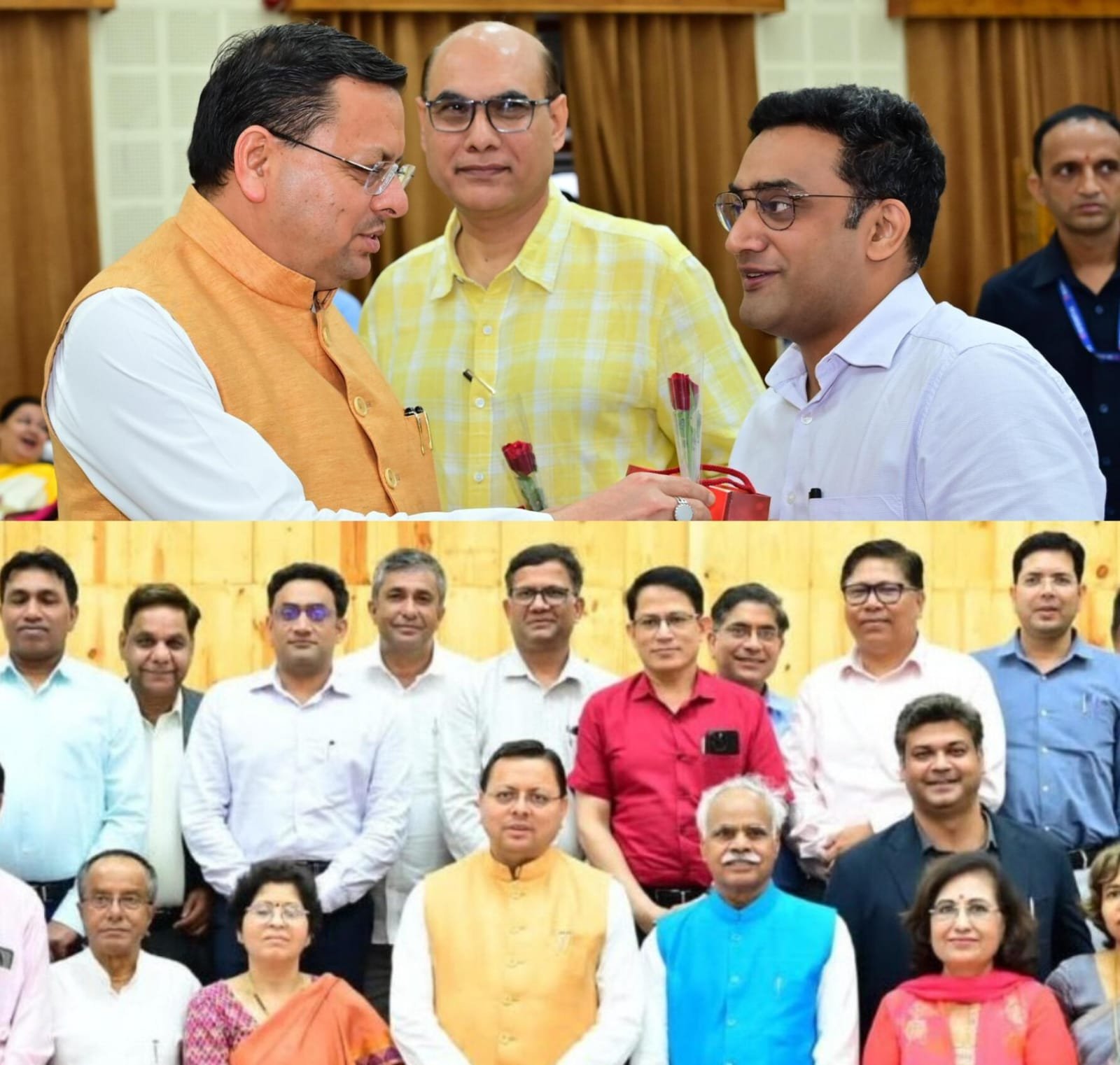 श्री महंत इन्दरेश अस्पताल के वरिष्ठ काॅर्डियोलाॅजिस्ट डाॅ साहिल महाजन को मुख्यमंत्री धामी ने किया सम्मानित