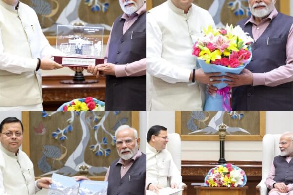 सीएम पुष्कर सिंह धामी ने पीएम मोदी से की मुलाकात