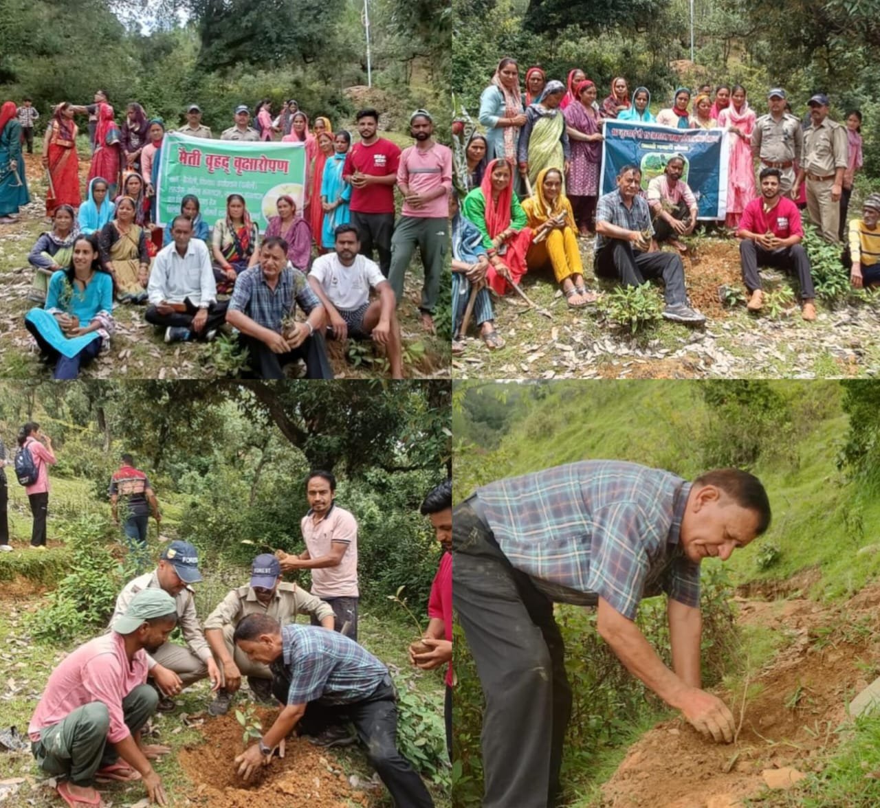 मैती श्री राम वन में पद्मश्री कल्याण सिंह रावत ने किया हरेला पर वृक्षारोपण