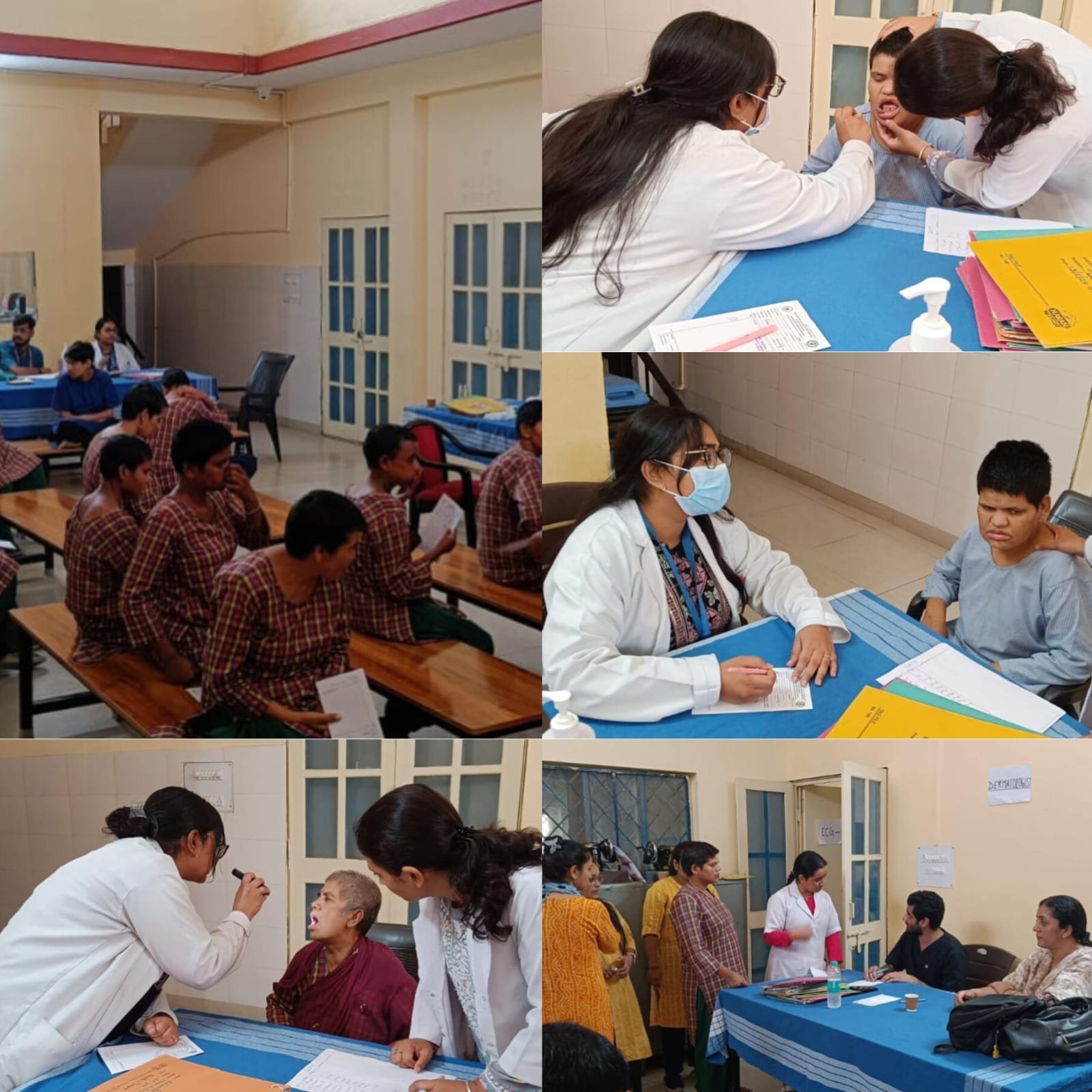 श्री महंत इन्दिरेश अस्पताल के डाॅक्टरों ने जाॅचां नारी निकेतन की संवासिनियों का स्वास्थ्य