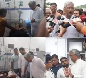 मनसा देवी मंदिर मार्ग हादसे के घायलों का कुशल चिकित्सकों की देखरेख में चल रहा समुचित उपचार: त्रिवेन्द्र