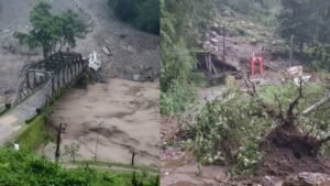 देवाल, बसुकेदार, भिलंगना के बादल फटने से तबाही, 2 लोग लापता, दर्जनों मवेशी बहे