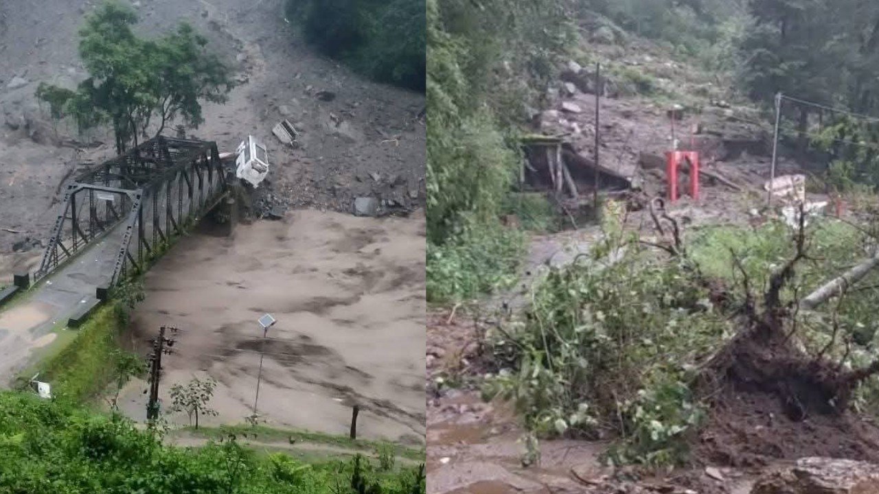 रूद्रप्रयाग चमोली : बसुकेदार, भिलंगना के बादल फटने से तबाही, 2 लोग लापता, दर्जनों मवेशी बहे