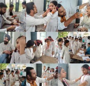 एममकेपी इंटर कॉलेज में श्री महंत इन्दिरेश अस्पताल का निःशुल्क स्वास्थ्य शिविर