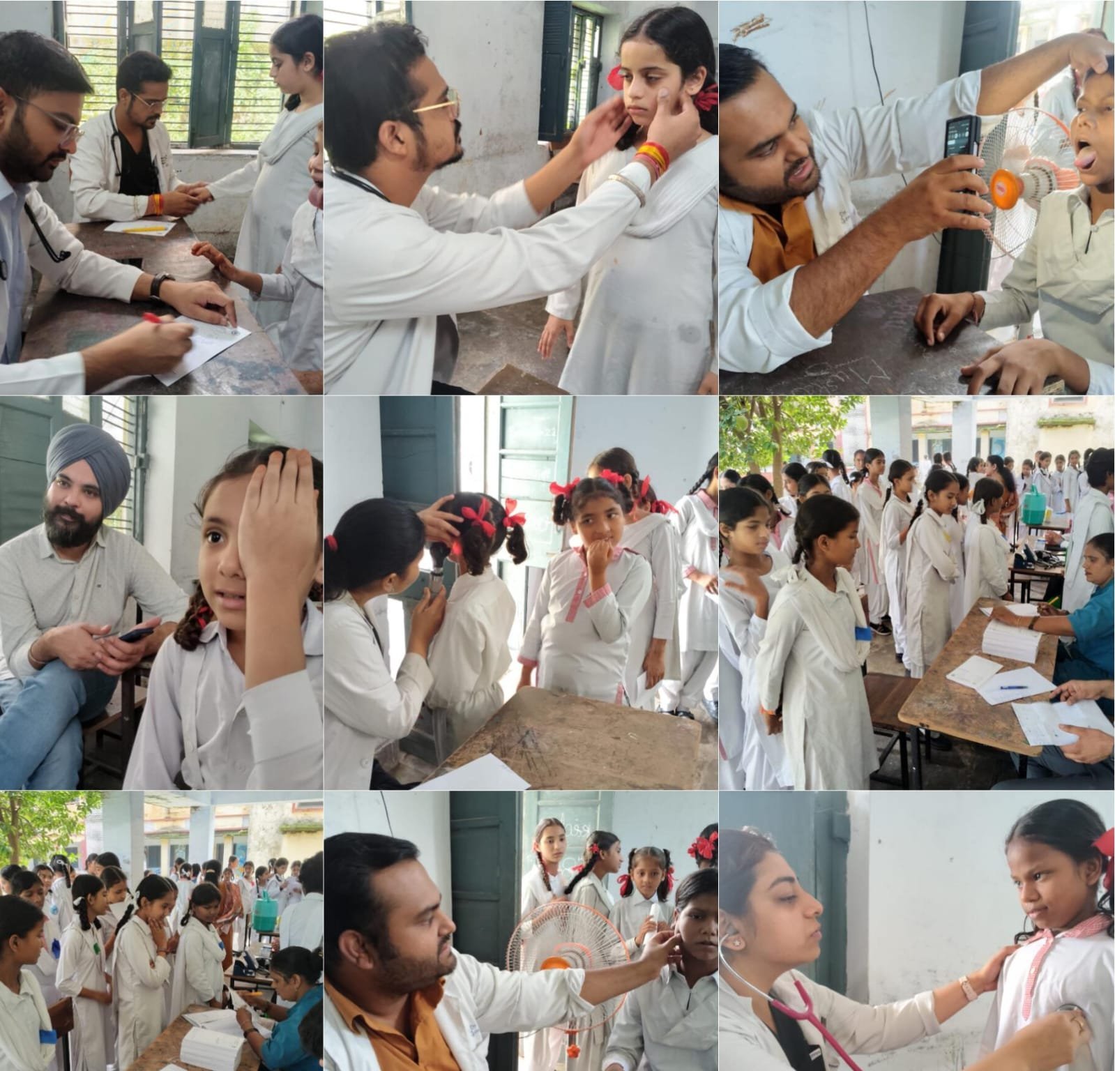 एममकेपी इंटर कॉलेज में श्री महंत इन्दिरेश अस्पताल का निःशुल्क स्वास्थ्य शिविर