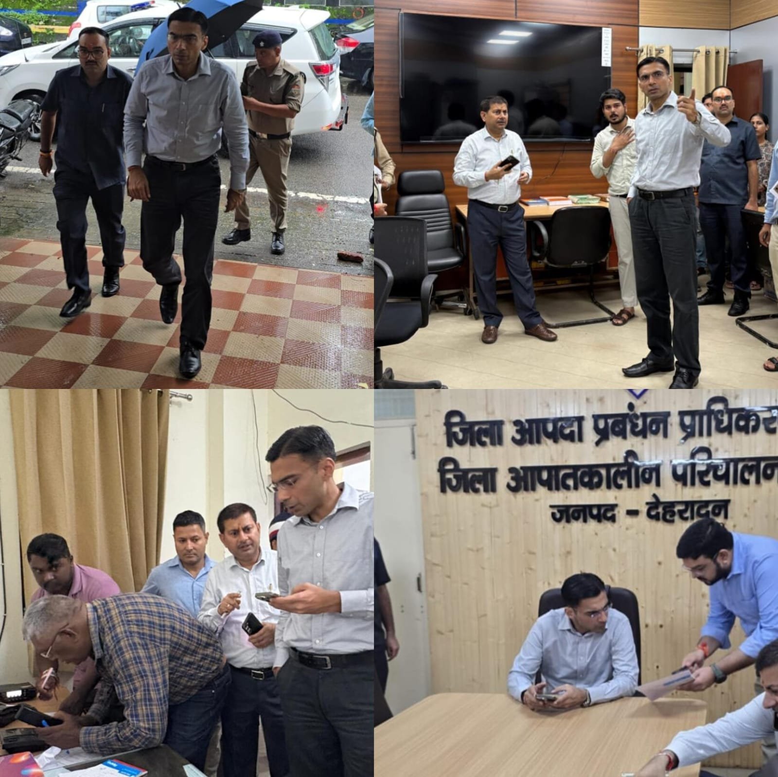 जिले में मूसलाधार बारिश, ग्राउंड जीरो पर डीएम, प्रातःकाल से ही सड़कों पर स्थिति का लिया जायजा।