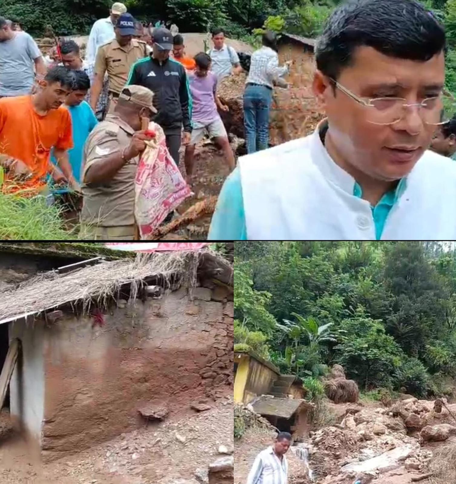 बागेश्वर में फटा बादल पांच लोग मलबे में दबे एक बच्ची निकाली सुरक्षित: देखें वीडियो