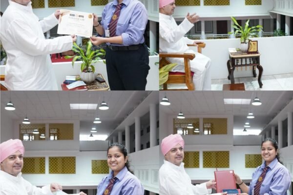 एसजीआरआरयू की मेधावी छात्रा हंसिका सक्सेना की प्रतिभा को श्री गुरु राम राय विश्वविद्यालय ने किया सम्मानित