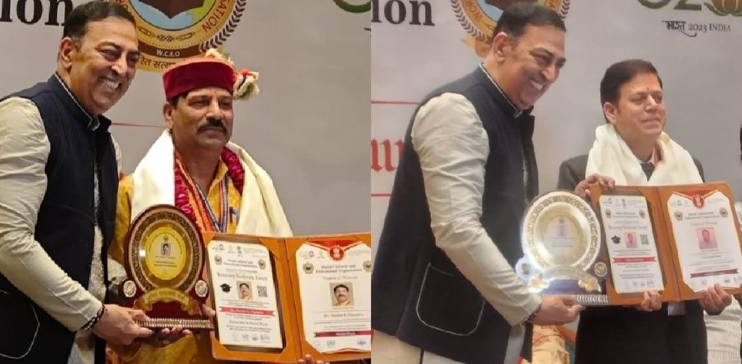 स्वामी एस. चंद्रा एवं शरद चंद्र बडोनी को डॉक्टरेट की मानद उपाधि से सम्मानित किया गया