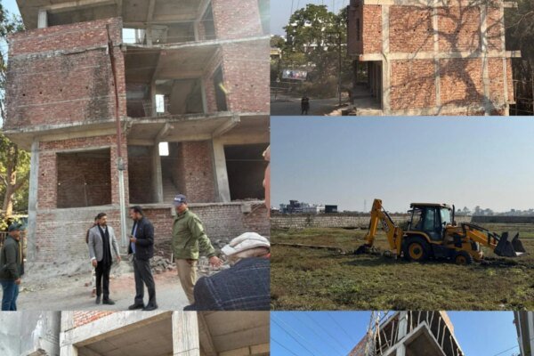 अवैध निर्माण व प्लॉटिंग पर एमडीडीए का शिकंजा, कई स्थानों पर सीलिंग व ध्वस्तीकरण की कार्रवाई