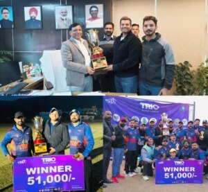 दीपक तोमर की धमाकेदार बल्लेबाजी से पावर पैंथर्स बनी ट्रियो कप 2026 की चैंपियन*