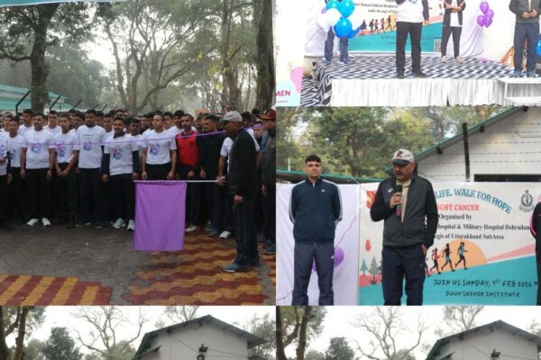 श्री महंत इंदिरेश अस्पताल ने मिलिट्री अस्पताल संग दिया कैंसर जागरूकता का सन्देश