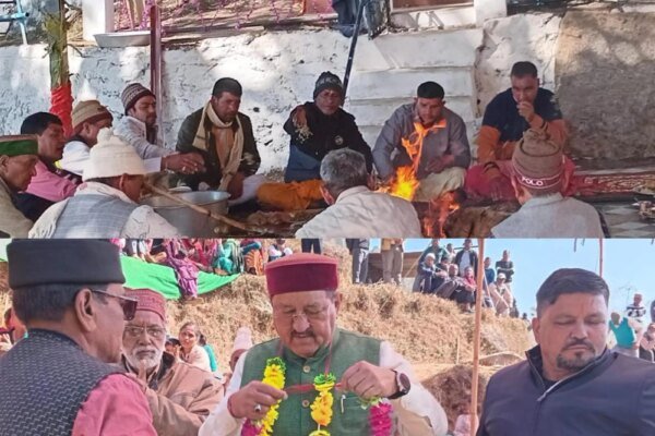 धनकुराली मे तीन दिवसीय महायज्ञ का विधि विधान के साथ समापन्न