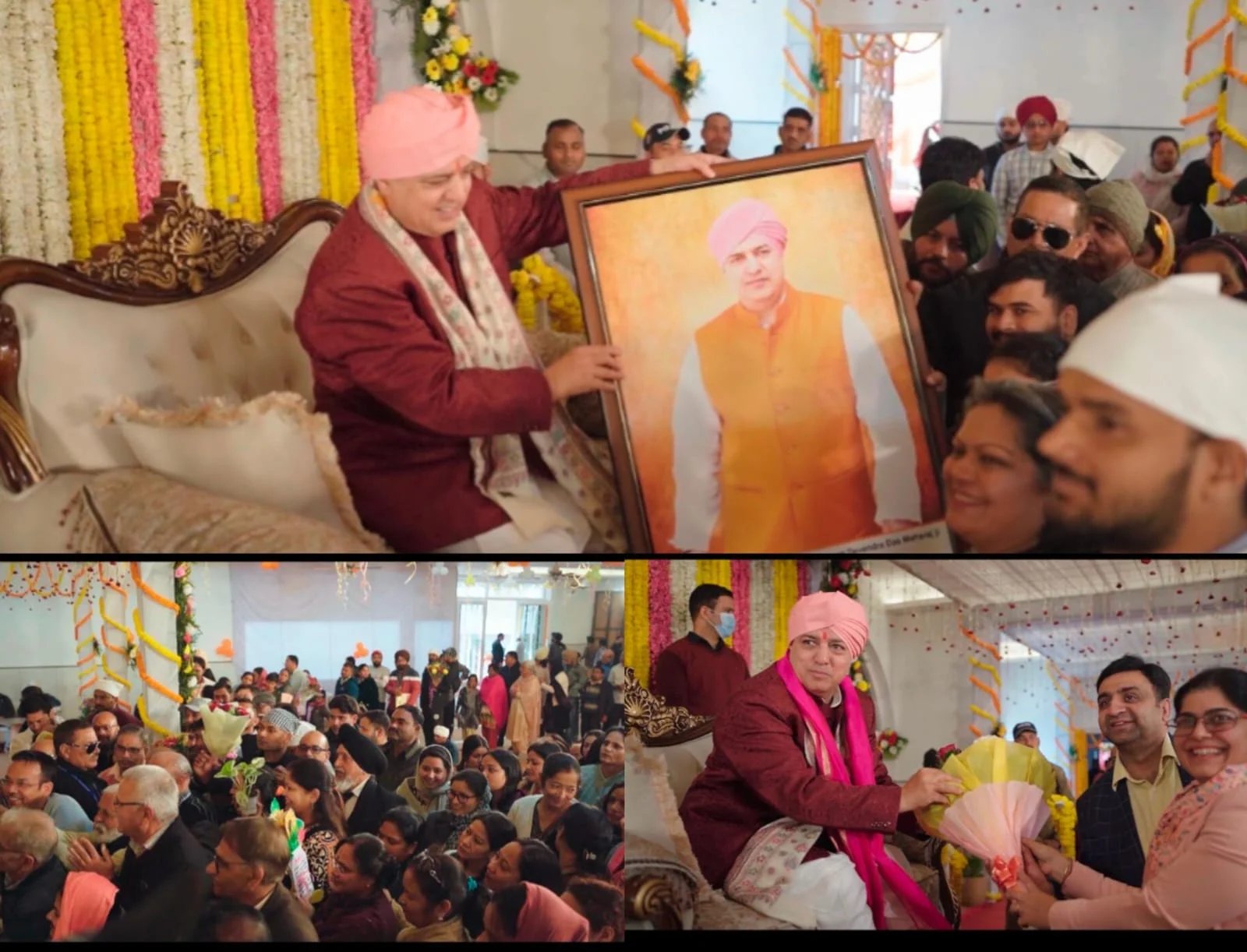 श्रीमहंत देवेन्द्र दास जी महाराज का प्रकटोत्सव सादगी और श्रद्धाभाव से मनाया गया