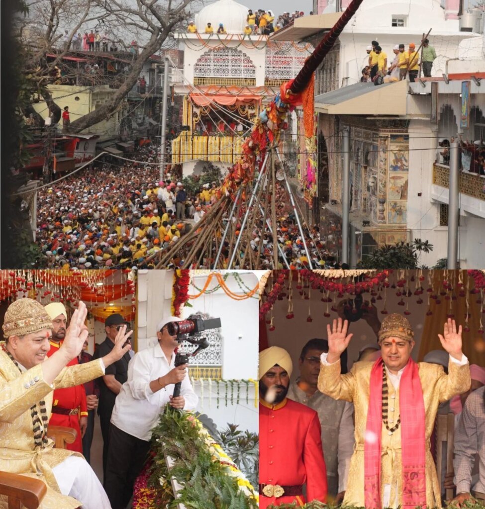 श्री दरबार साहिब में आस्था का महासागर श्री झण्डे जी पर झुके लाखों शीश