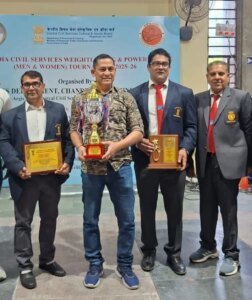 ऑल इंडिया सिविल सर्विसेज पावरलिफ्टिंग चैंपियनशिप में सेंटर सेक्रेटेरिएट का शानदार प्रदर्शन
