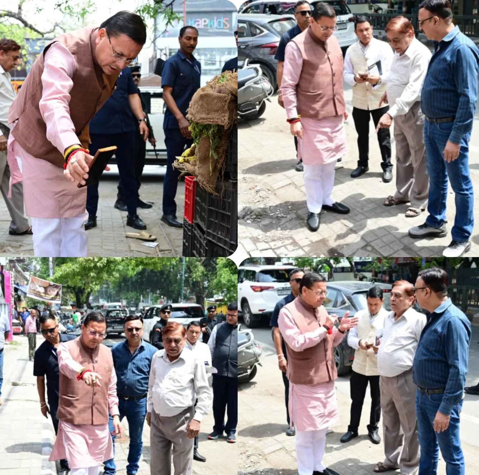 जन शिकायत की पड़ताल करने मौके पर पहुंचे सीएम धामी, अधिकारियों को वीडियो कॉल कर दिखाई उनकी नाकामी