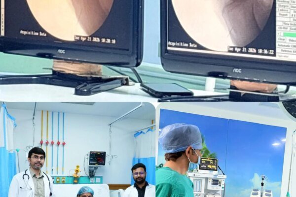 श्री महंत इन्दिरेश अस्प्ताल में बिना सर्जरी घुटने के दर्द का सफल उपचार