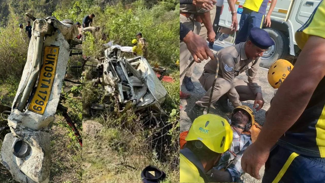 अंतिम संस्कार से लौट रहे लोगों की मैक्स खाई में गिरी, 8 की मौत की खबर, 2 घायल