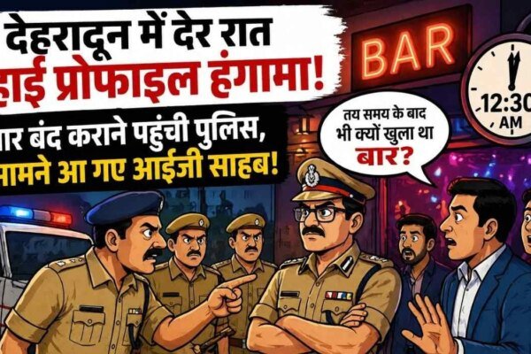 गजब:देहरादून में बार बंद कराने पहुंची पुलिस के सामने आए आईजी, कप्तान ने खुद संभाला मोर्चा