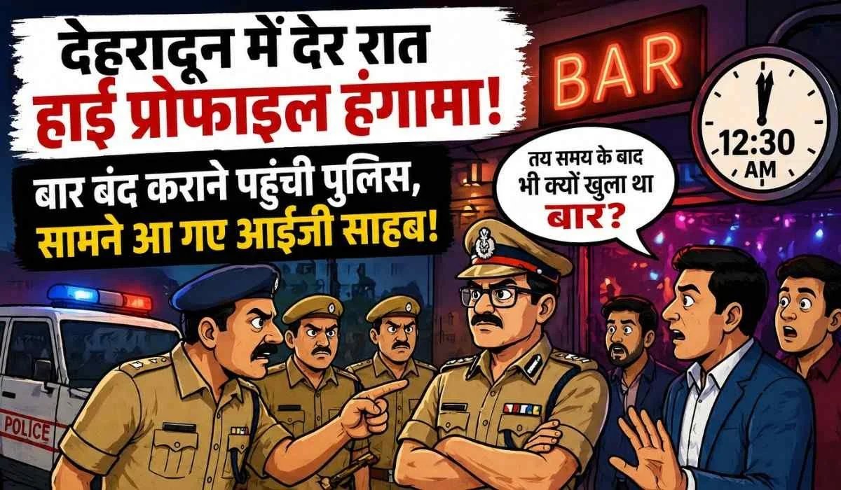 गजब:देहरादून में बार बंद कराने पहुंची पुलिस के सामने आए आईजी, कप्तान ने खुद संभाला मोर्चा