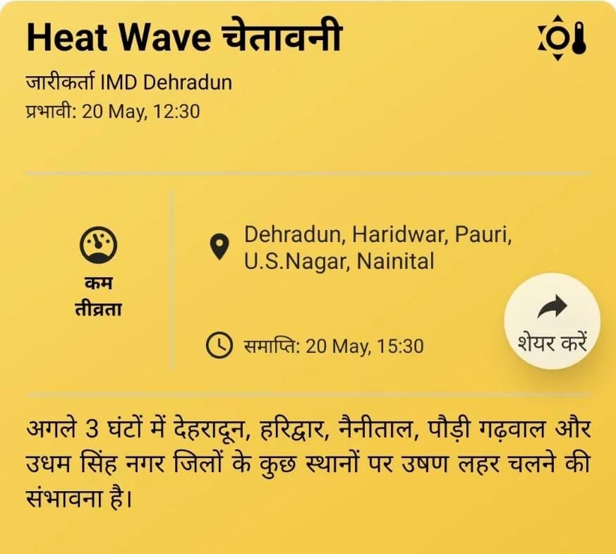 हीट वेव अलर्ट : नागरिकों की सुरक्षा हेतु प्रशासन सक्रिय