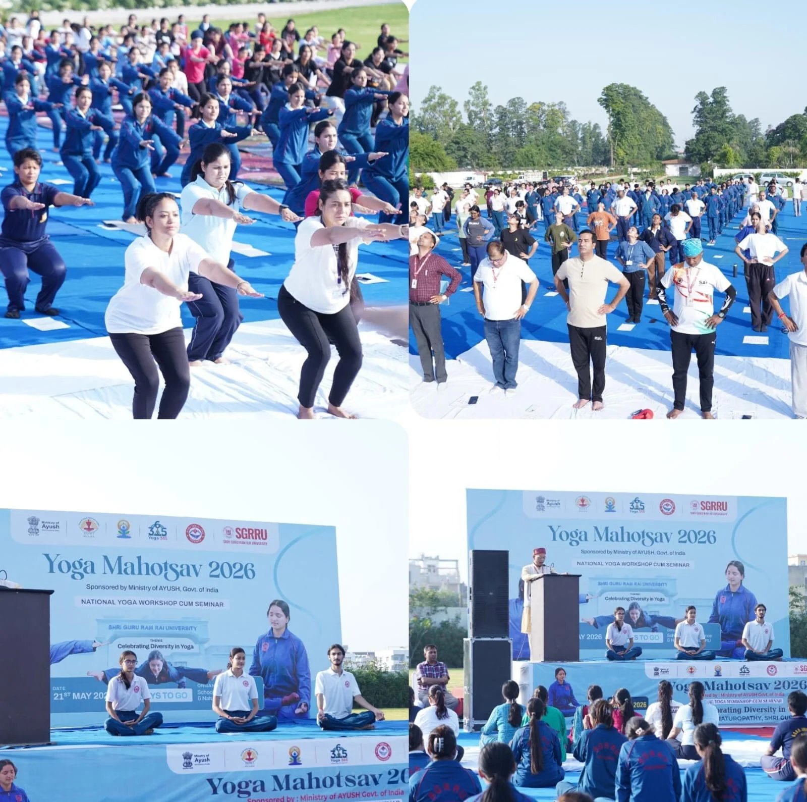 श्री गुरु राम राय विश्वविद्यालय में राष्ट्रीय योग कार्यशाला का आयोजन