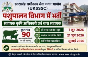 UKSSSC ने निकाली इतने पदों पर भर्ती, 1 जून से आवेदन शुरू