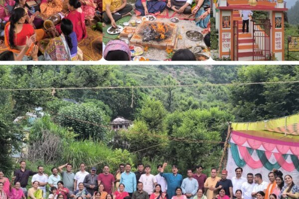 ग्राम परिंदा तल्ला में धूमधाम से मनाया गया ग्रामोत्सव, ग्राम देवताओं की पूजा-अर्चना के साथ लिया विकास का संकल्प