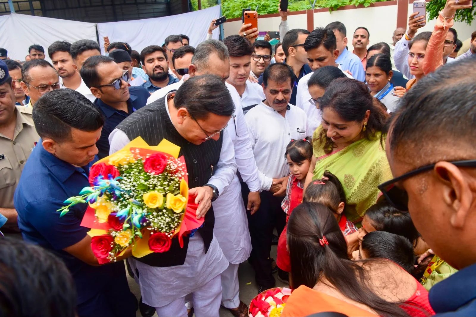 एसजीआरआर इंटरनेशनल स्कूल पहुँचे मुख्यमंत्री शिक्षा और संस्कार को मिली नई ऊर्जा
