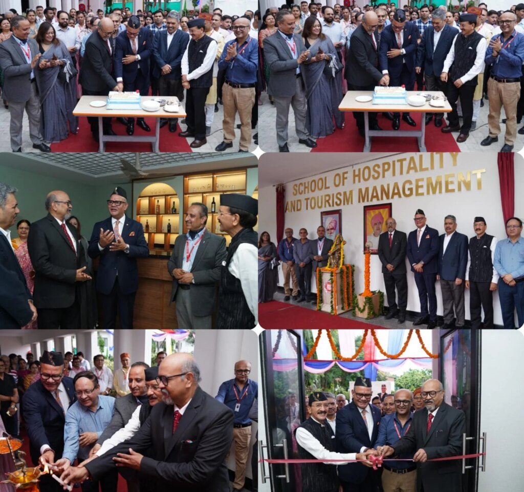 एसजीआरआरयू में स्कूल ऑफ हाॅस्पिटैलिटी एण्ड टूरिज्म मैनेजमेंट के अत्याधुनिक भवन का भव्य उद्घाटन