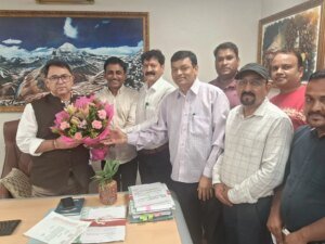 राज्य निगम कर्मचारी महासंघ ने वित्त सचिव रणवीर सिंह चौहान से की शिष्टाचार भेंट