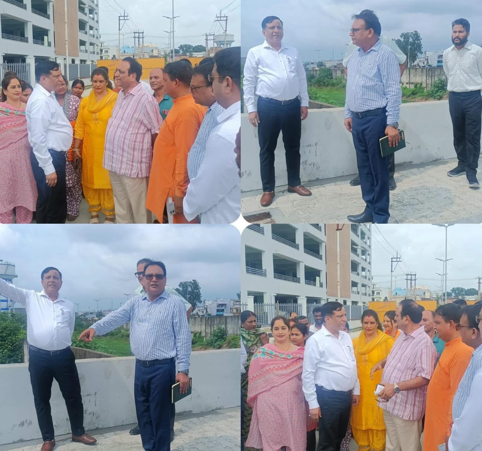 आढ़त बाजार के विकास कार्यों का विधायक विनोद चमोली और एमडीडीए उपाध्यक्ष बंशीधर तिवारी ने किया स्थलीय निरीक्षण