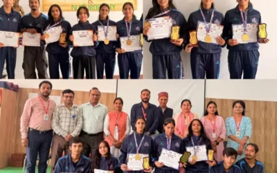 मुख्यमंत्री चैम्पियनशिप ट्रॉफी में एसजीआरआरयू के योग विद्यार्थियों का शानदार प्रदर्शन