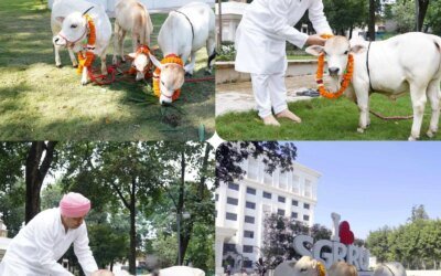 श्री गुरु राम राय विश्वविद्यालय में पहुंची दुनिया की सबसे छोटी नस्ल की नैनो गाय