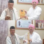 श्री दरबार साहिब पहुंचे भगत सिंह कोश्यारी श्रीमहंत देवेन्द्र दास जी महाराज से की शिष्टाचार भेंट