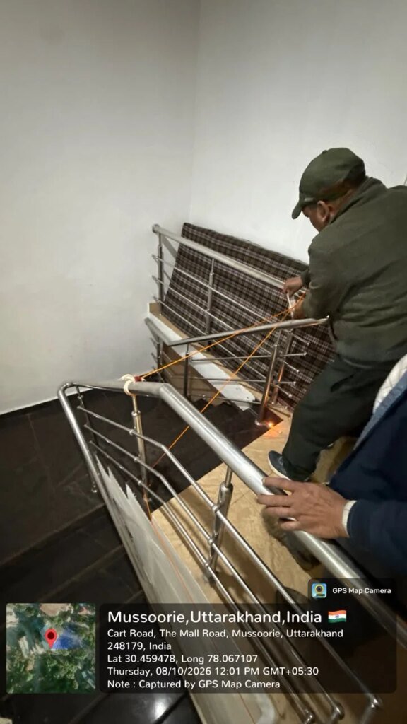 मसूरी में अवैध होटल निर्माण पर एमडीडीए का शिकंजा, होटल के 12 कमरे और बेसमेंट सील